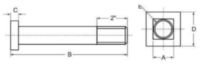 Disc Harrow Axle - digram