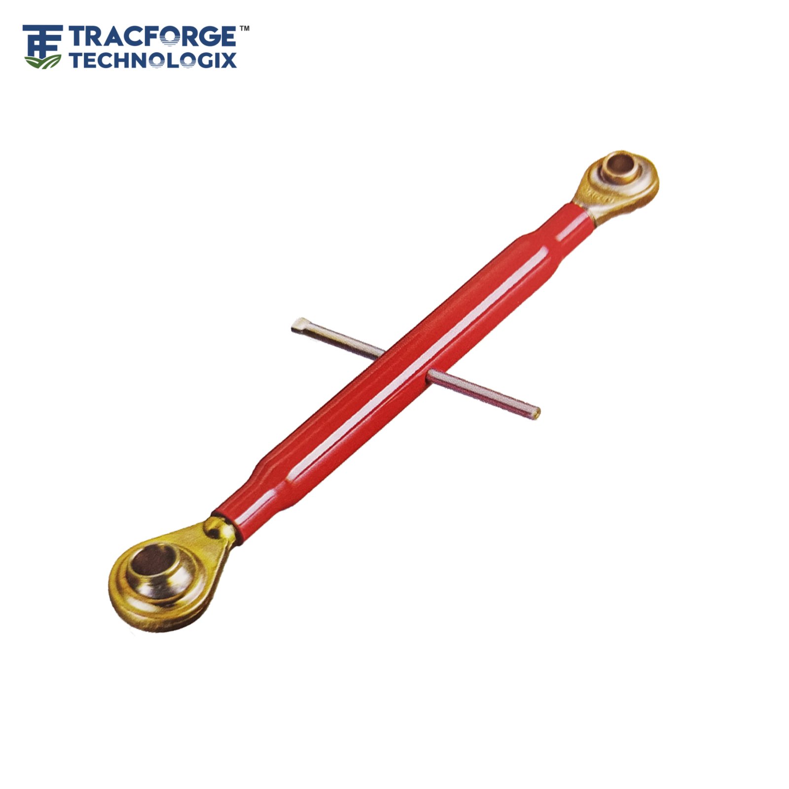 top link assembly installed on tractor three point hitch system