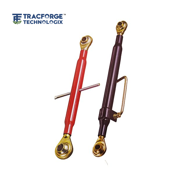 Heavy-duty top link assembly used in tractor three-point linkage systems for agricultural implements