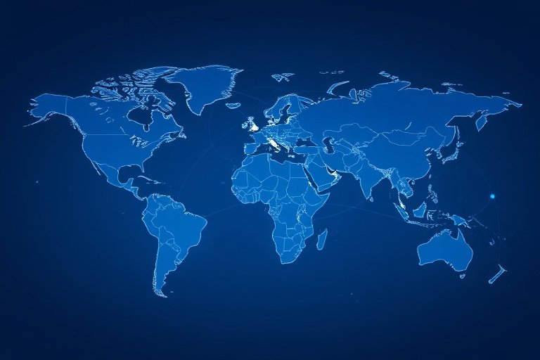 global map showing export markets for trailer and tractor parts supplier worldwide OEM manufacturer