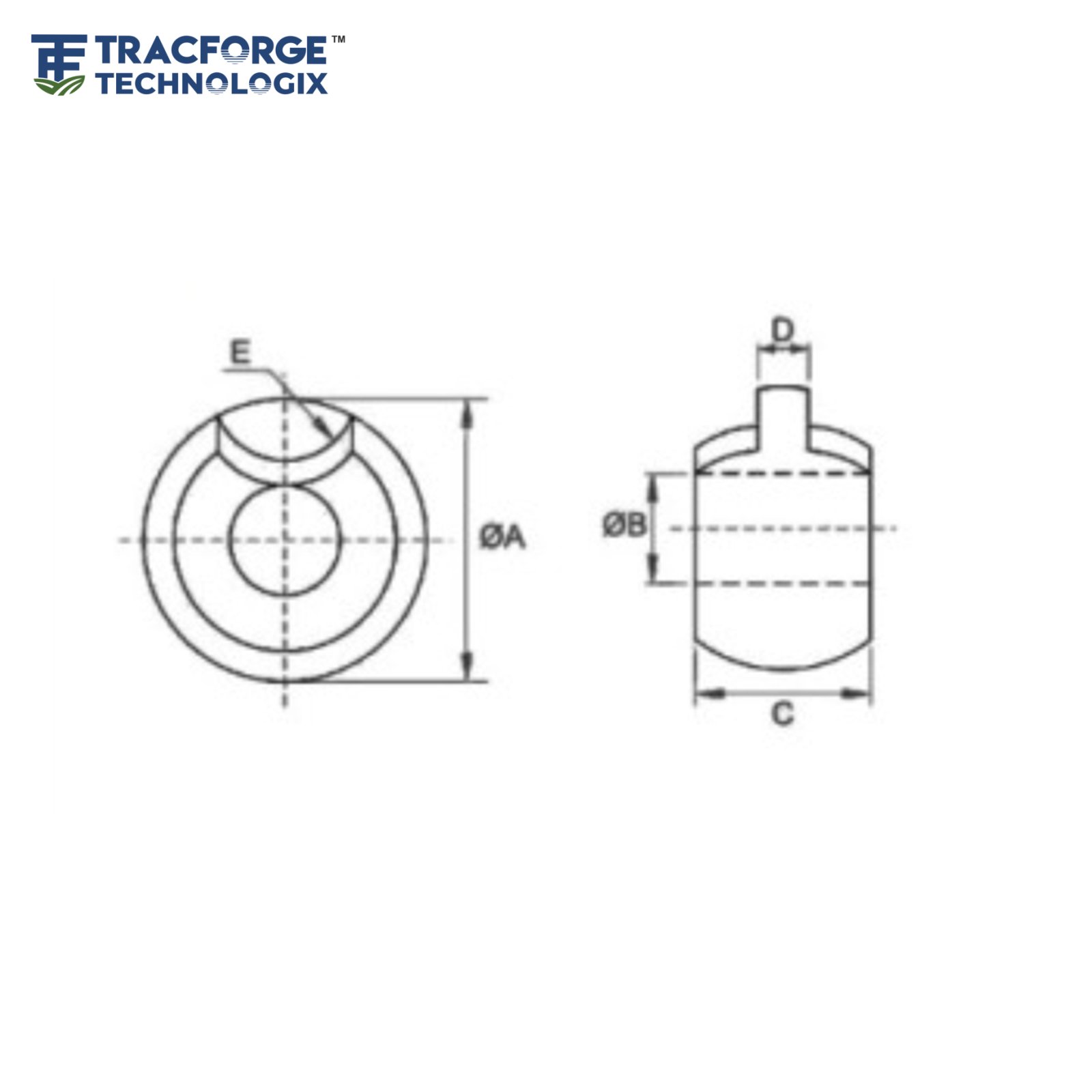 Ball With Cut – Technical Drawing