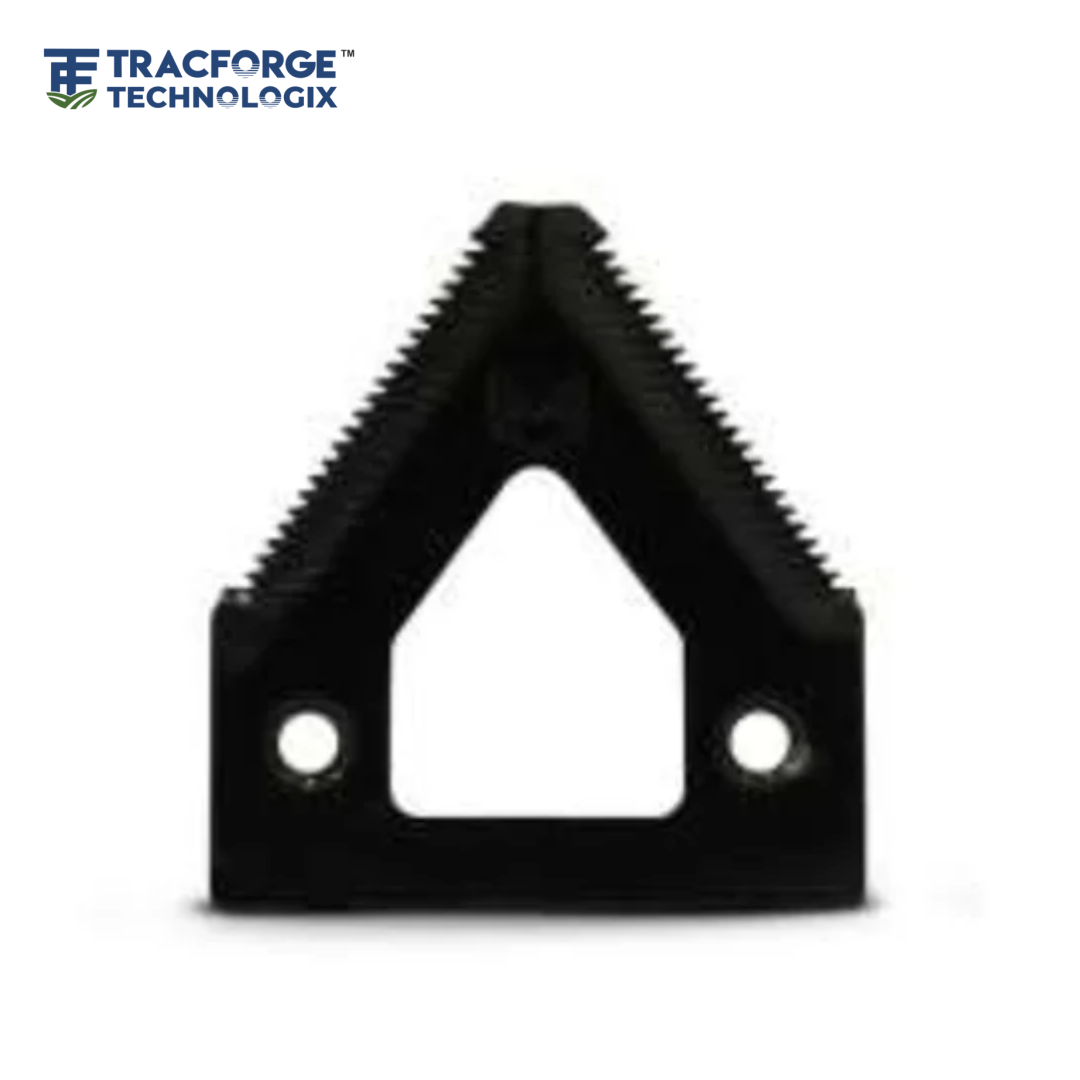 Coarse tooth cutting knife technical drawing for agricultural machinery