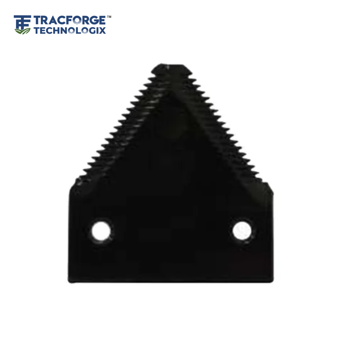 Thick tooth cutting razor blade profile for heavy duty farm equipment