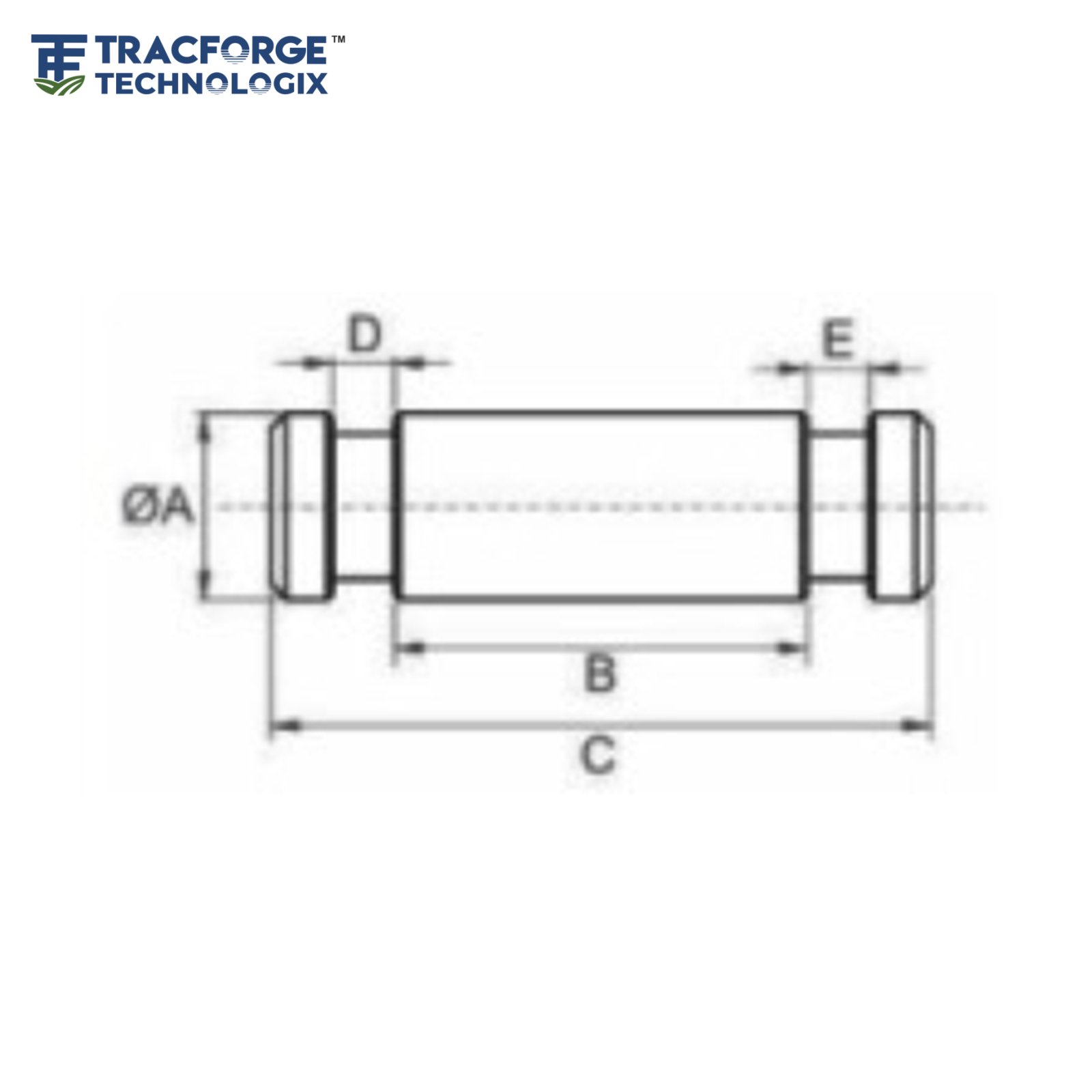 Implement Pin Bush Engineering Drawing