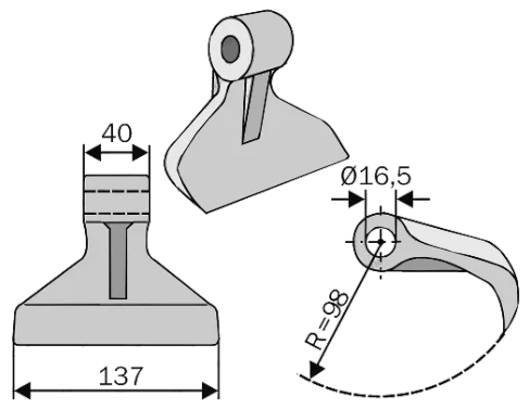 Hamer Blades RM 30 - digram