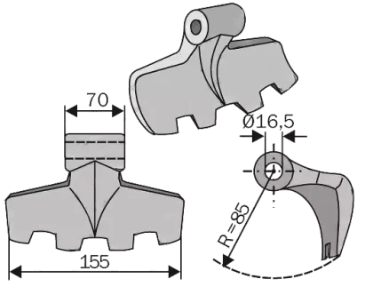 Hammer Blades RM 03 - Digram