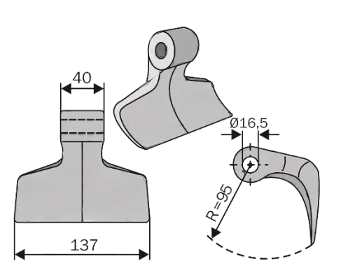 Hammer Blades RM 06 - Digram