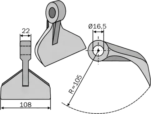 Hammer Blades RM 07 - Digram
