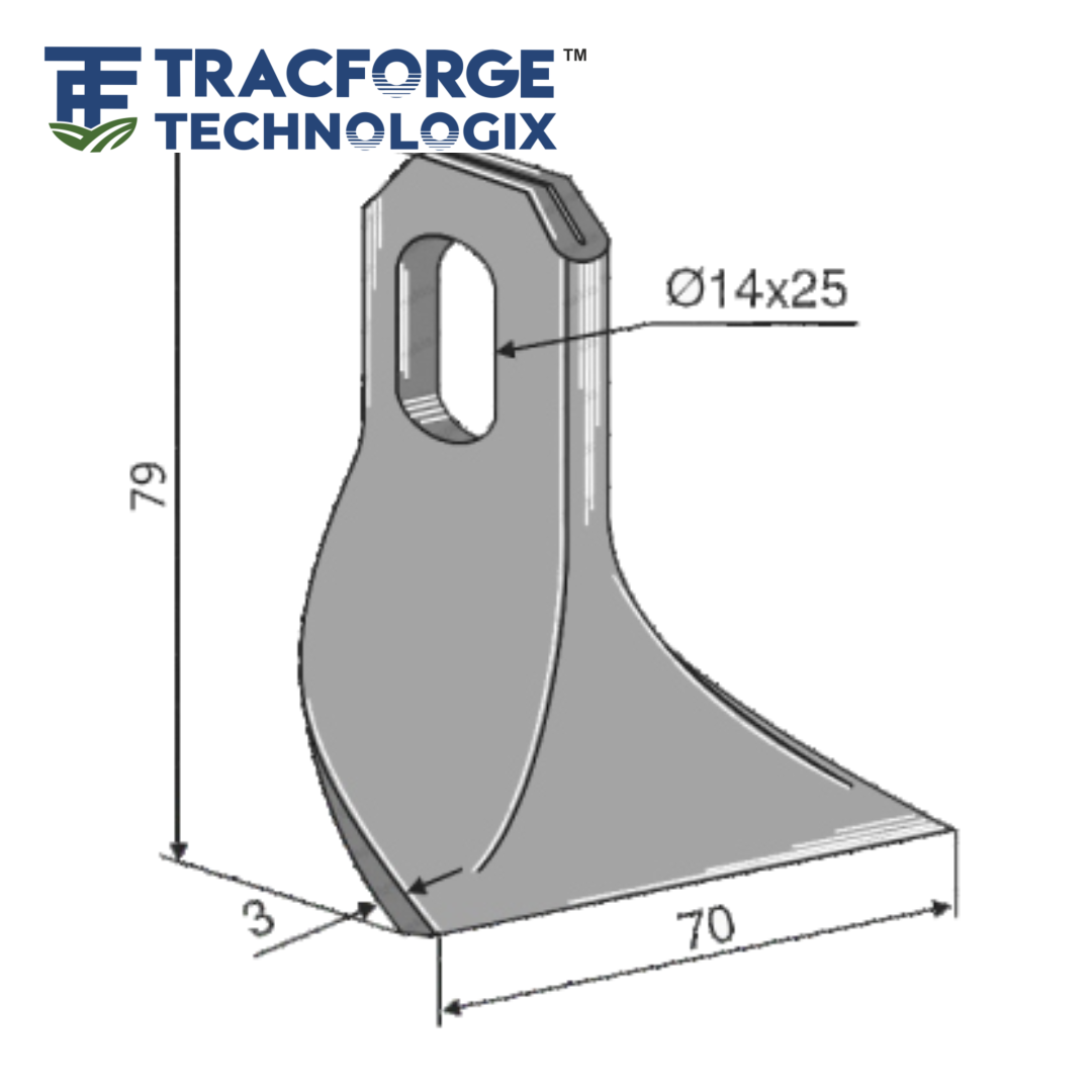 Hammer Blades RM 07 (Sheet Metal) - Digram