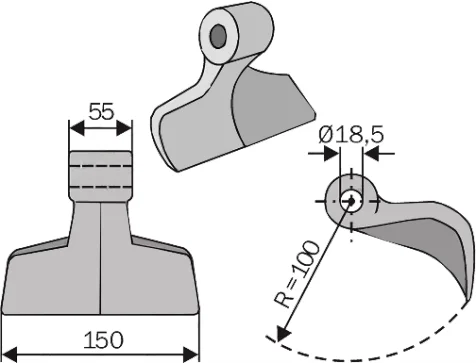 Hammer Blades RM 10 - Digram