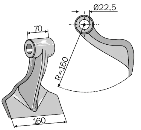 Hammer Blades RM 20 - digram