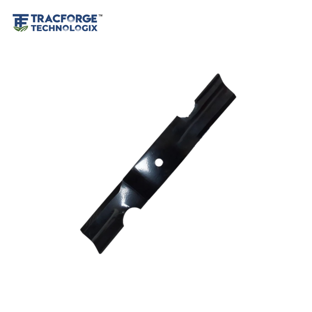 High-lift mower blades designed for commercial lawn mowers and agricultural equipment