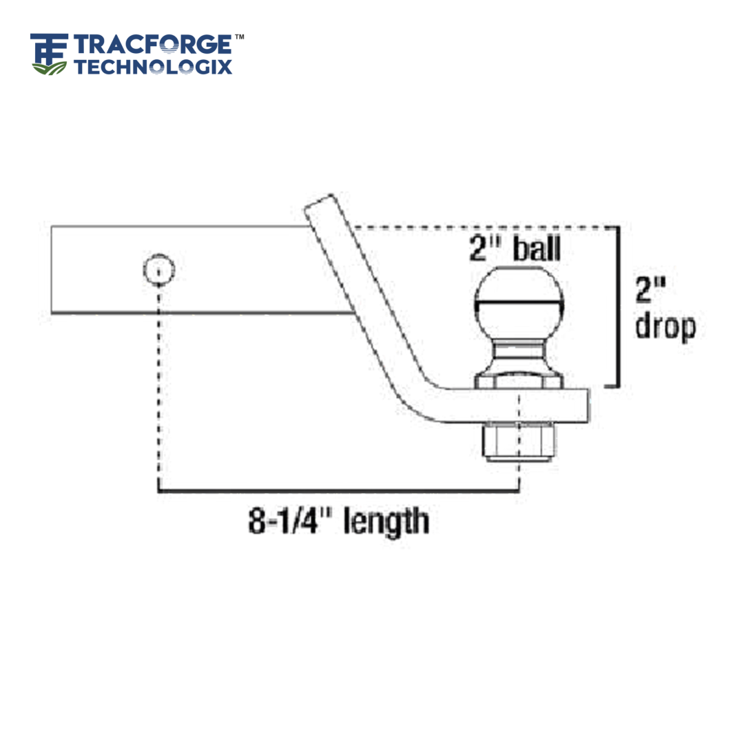 Hitch Ball Mount Welded Ball - Digram