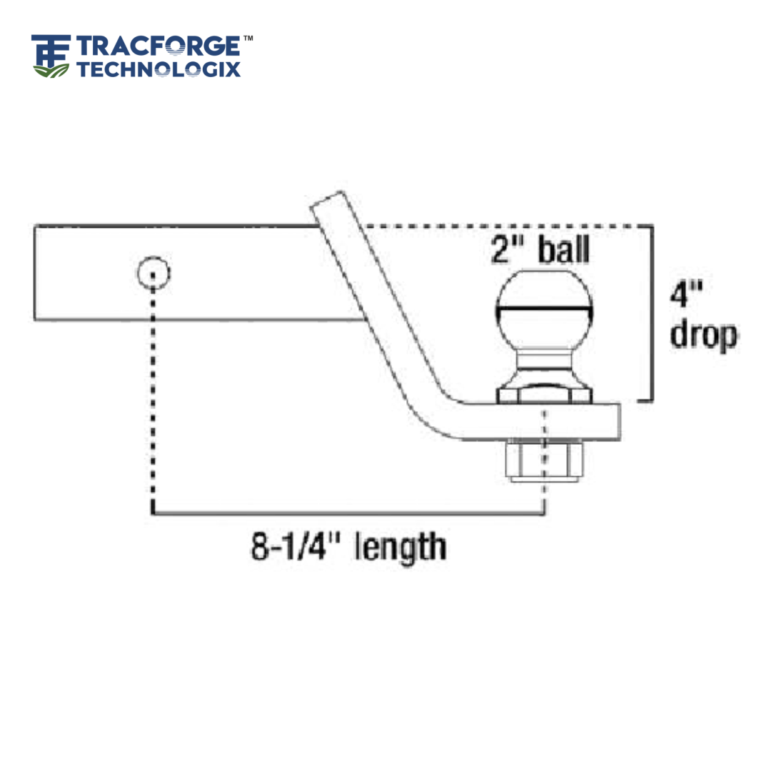 Hitch Ball Mount – Loaded Ball Mount with 1-7_8″ Ball 2 - Digram