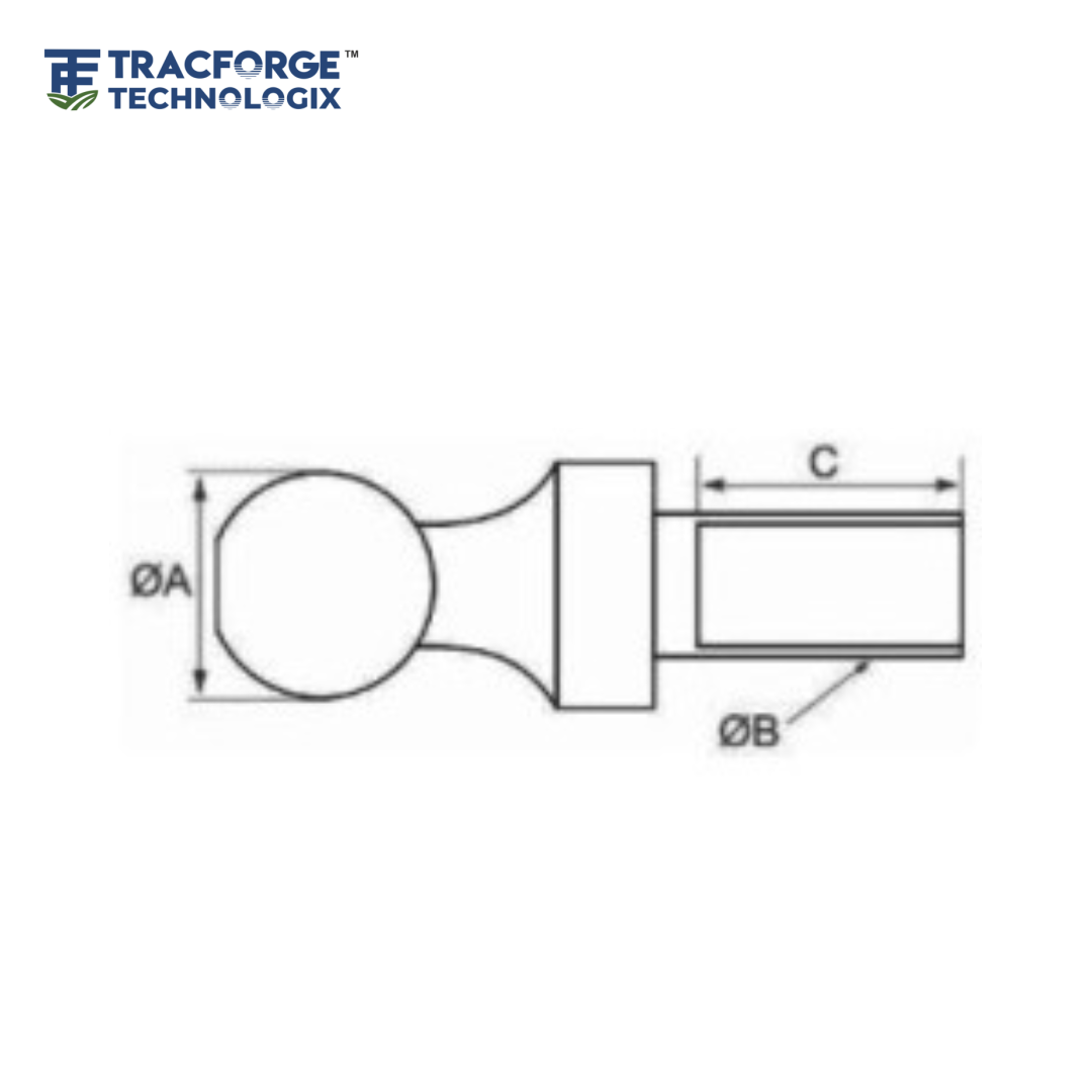 Hitch Ball with Cut - Digram 1
