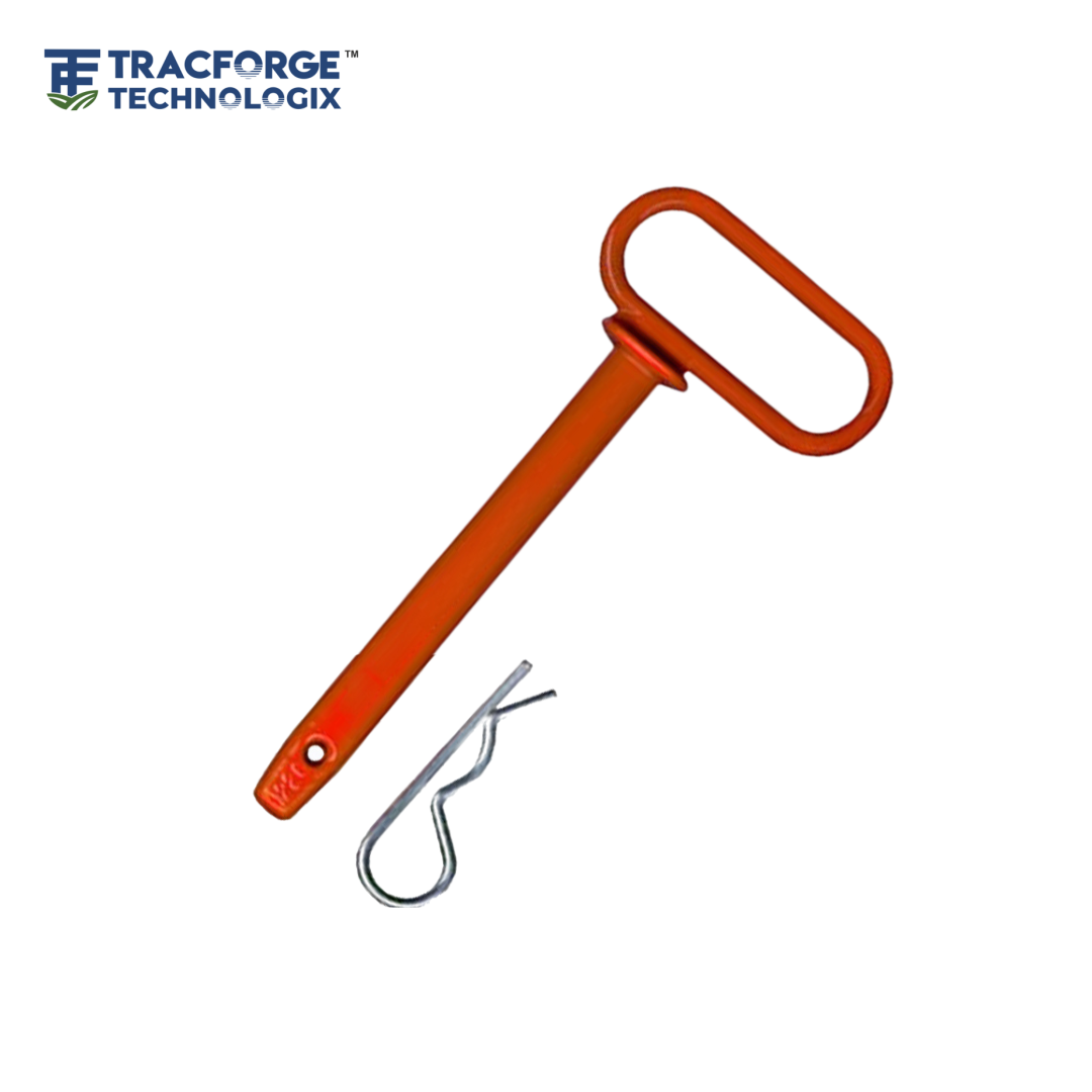 Forged hitch pin offset rigid handle OEM agricultural component with R pin