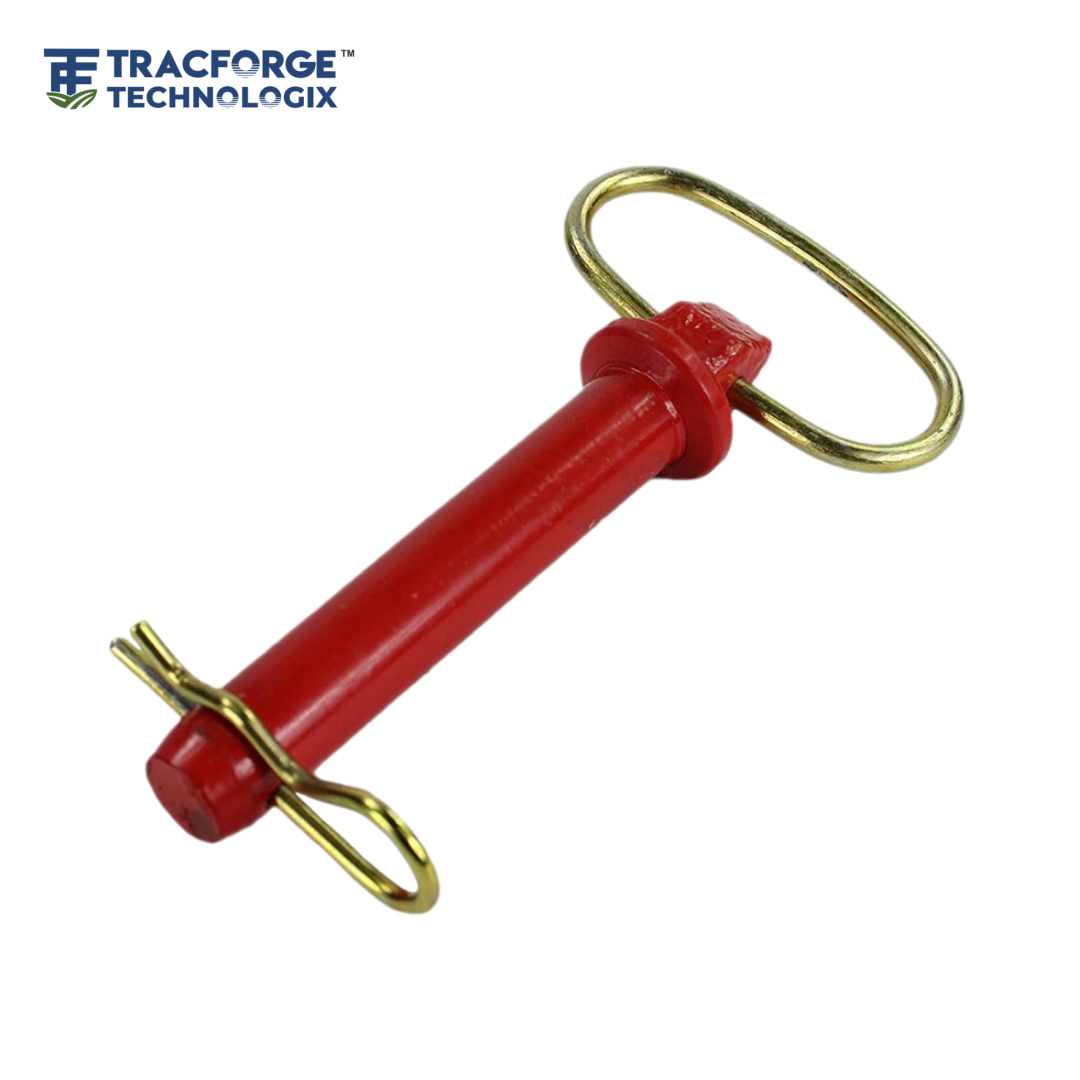 Hitch pin red forged handle OEM agricultural component with R pin