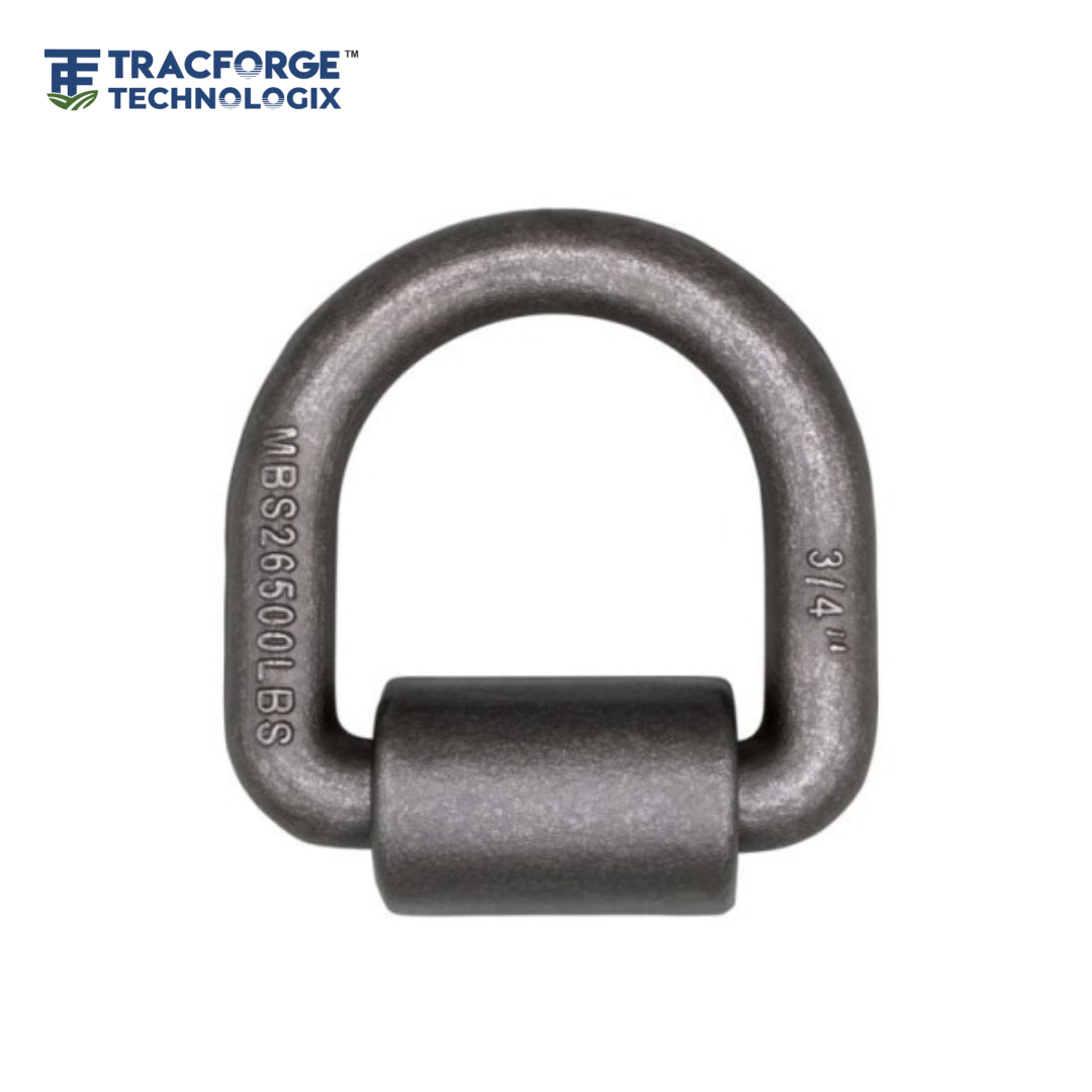 Mid-load 3/4 forged steel D-ring anchor OEM industrial component for cargo securing
