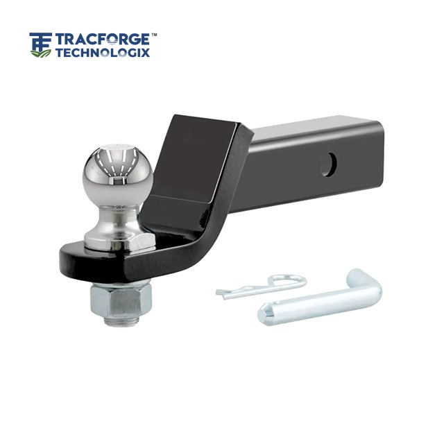 loaded hitch ball mount with 2 inch ball for trailer towing