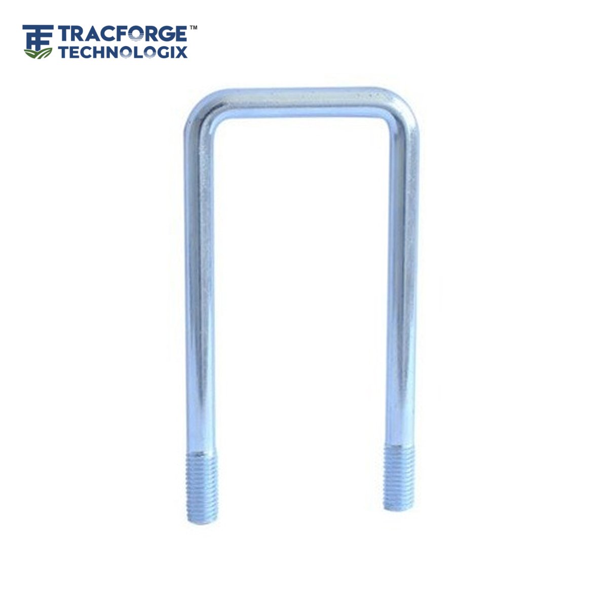 Square U Bolts heavy-duty steel U-bolt with threaded ends for axle, leaf spring and trailer suspension mounting