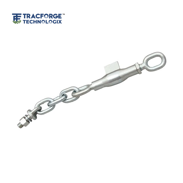 Stabilizer assembly with chain used in tractor three-point linkage systems