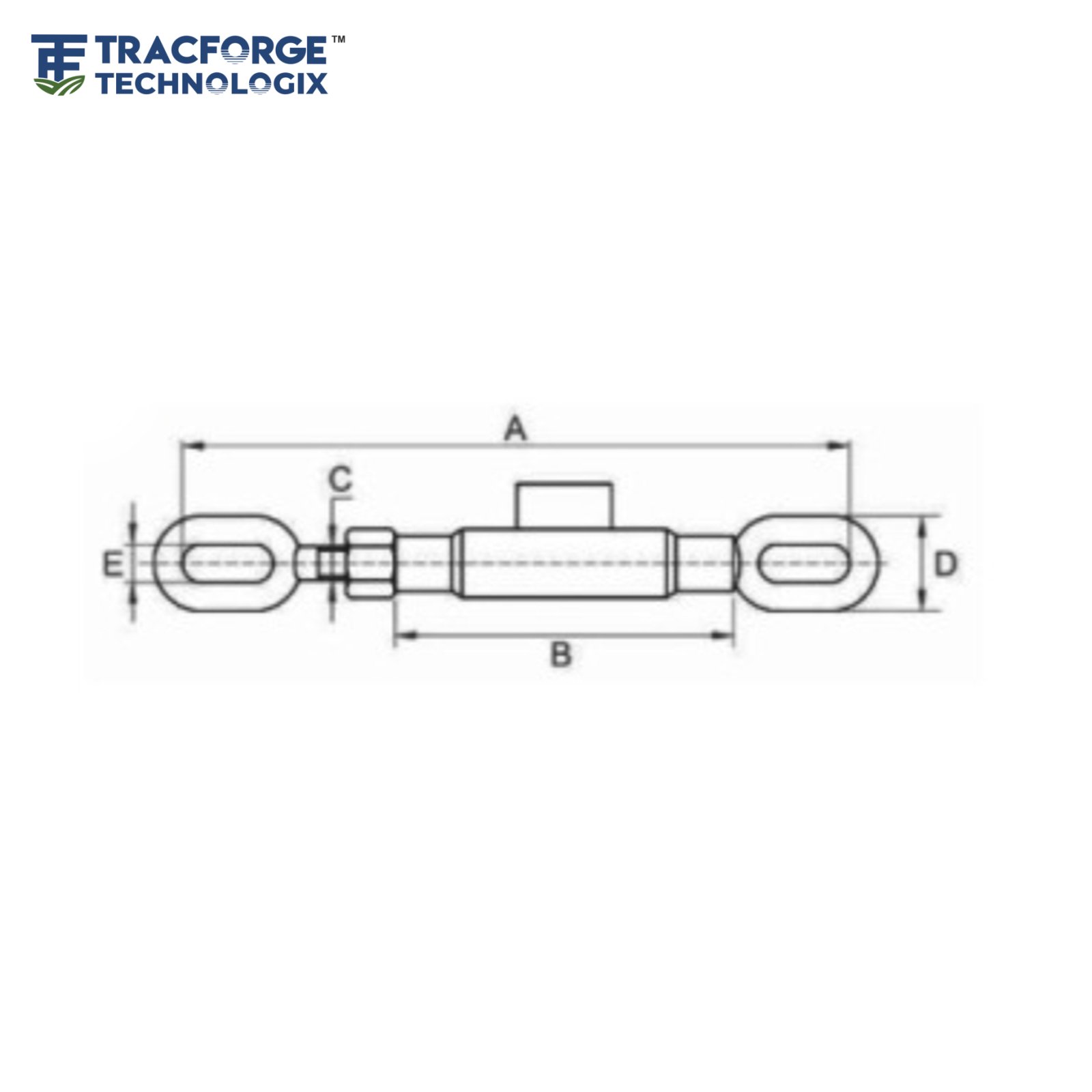 Stabilizer Assembly Technical Drawing for Tractor Linkage