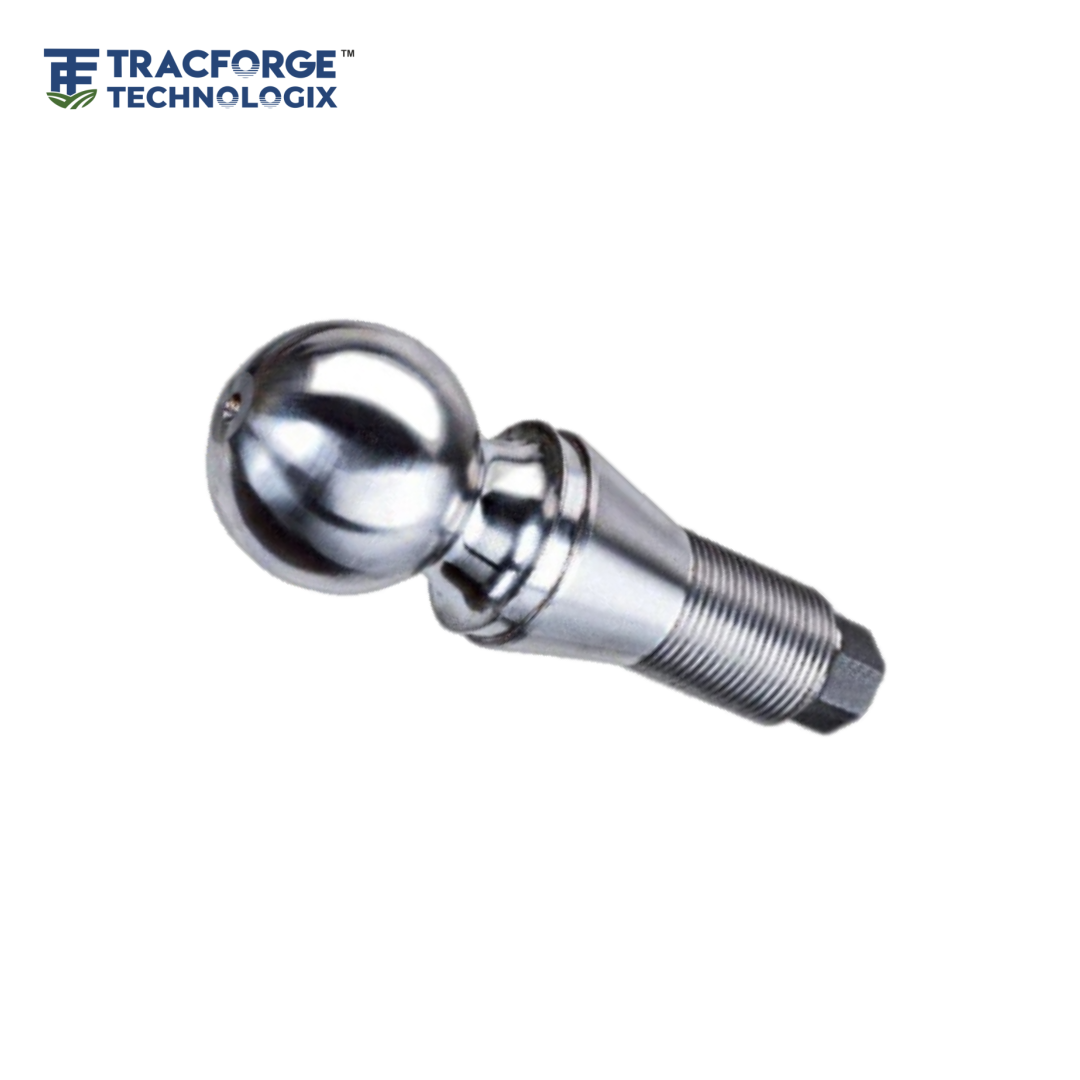 Taper hitch ball OEM agricultural component manufactured for tractor and trailer coupling