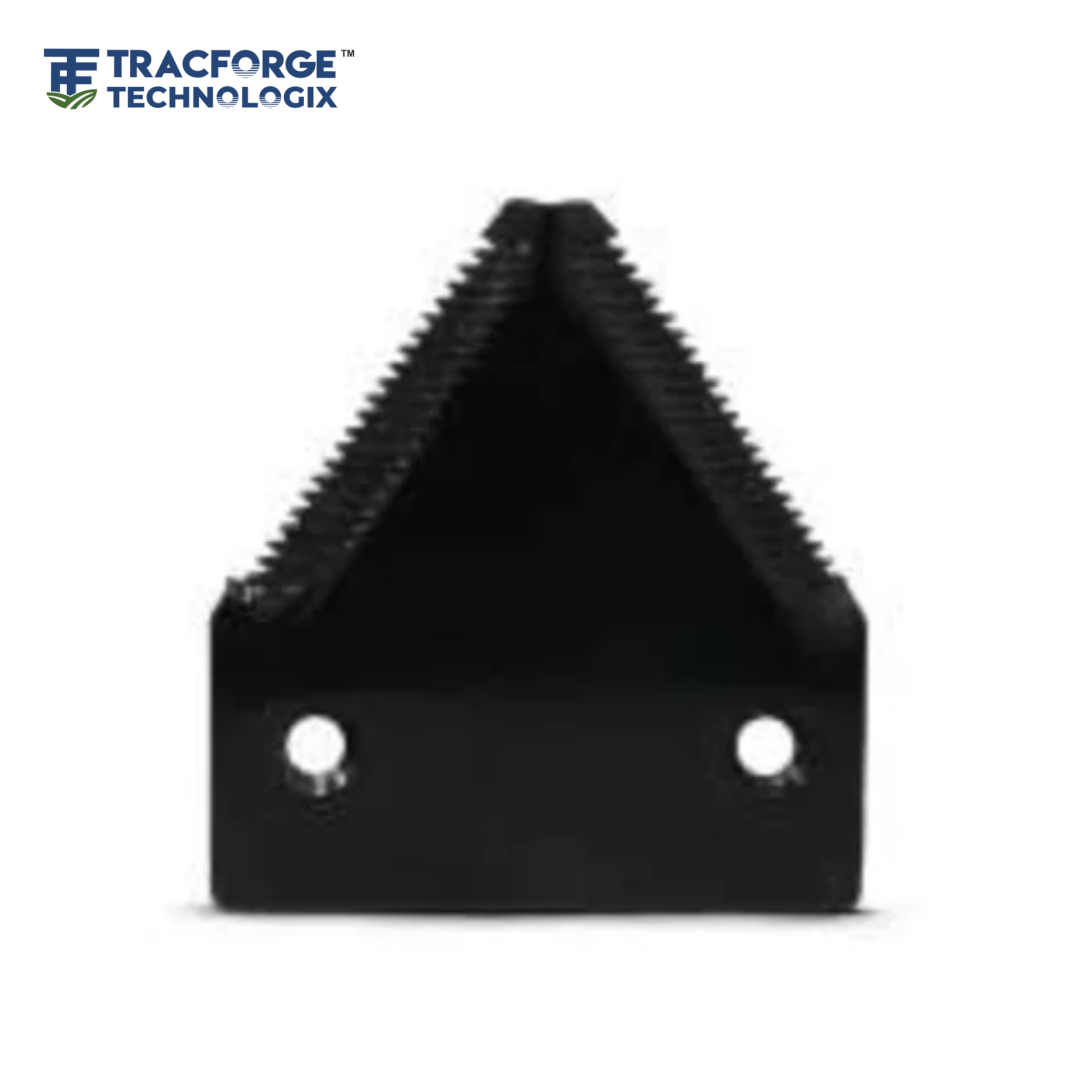 Thin tooth cut razor technical drawing for agricultural machinery