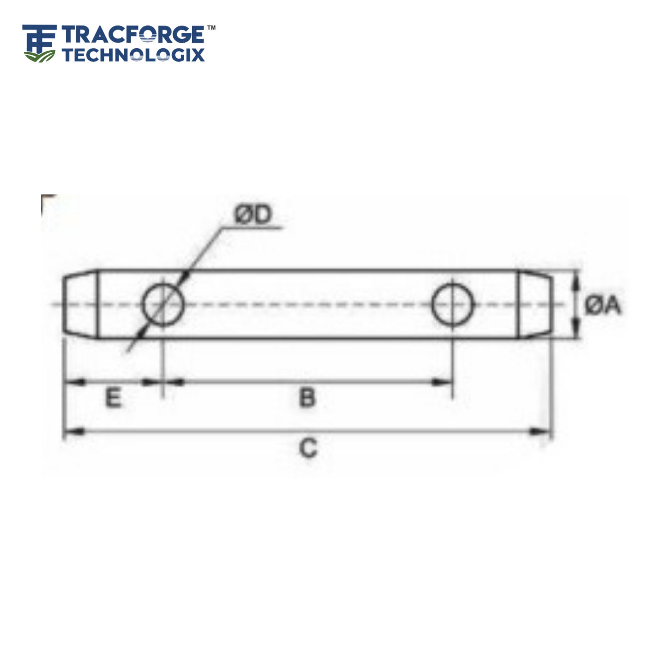 Top Link Pin without Head - Digram