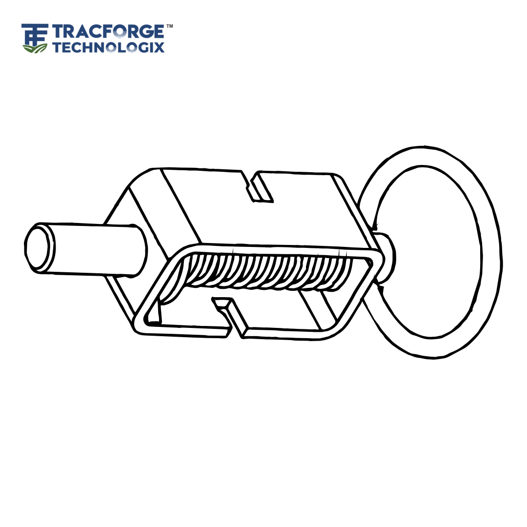 Trailer Spring Tube Latch Assembly - Digram