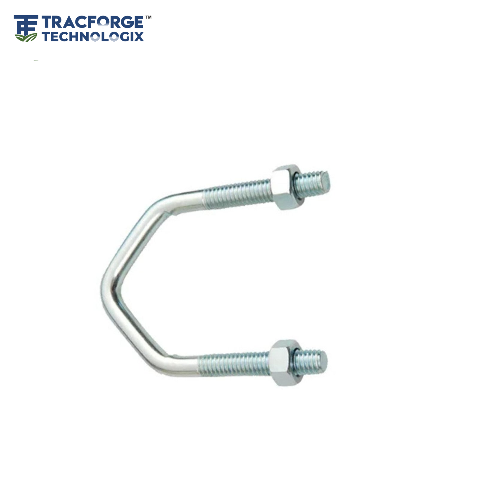 Metric V-Bolts in millimeters made from high-strength steel with nuts for pipe, axle, and suspension mounting applications