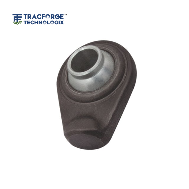 Weld on end component used in tractor and agricultural implement assemblies